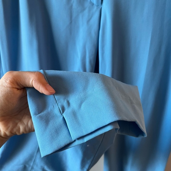 Theory Blue Virgin Wool Dress Pants Size 12 - Picture 4 of 13